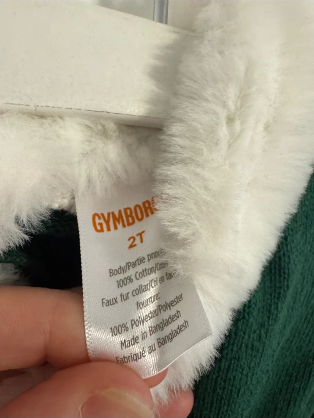 Gymboree Emerald Green Knit Dress with White Accents